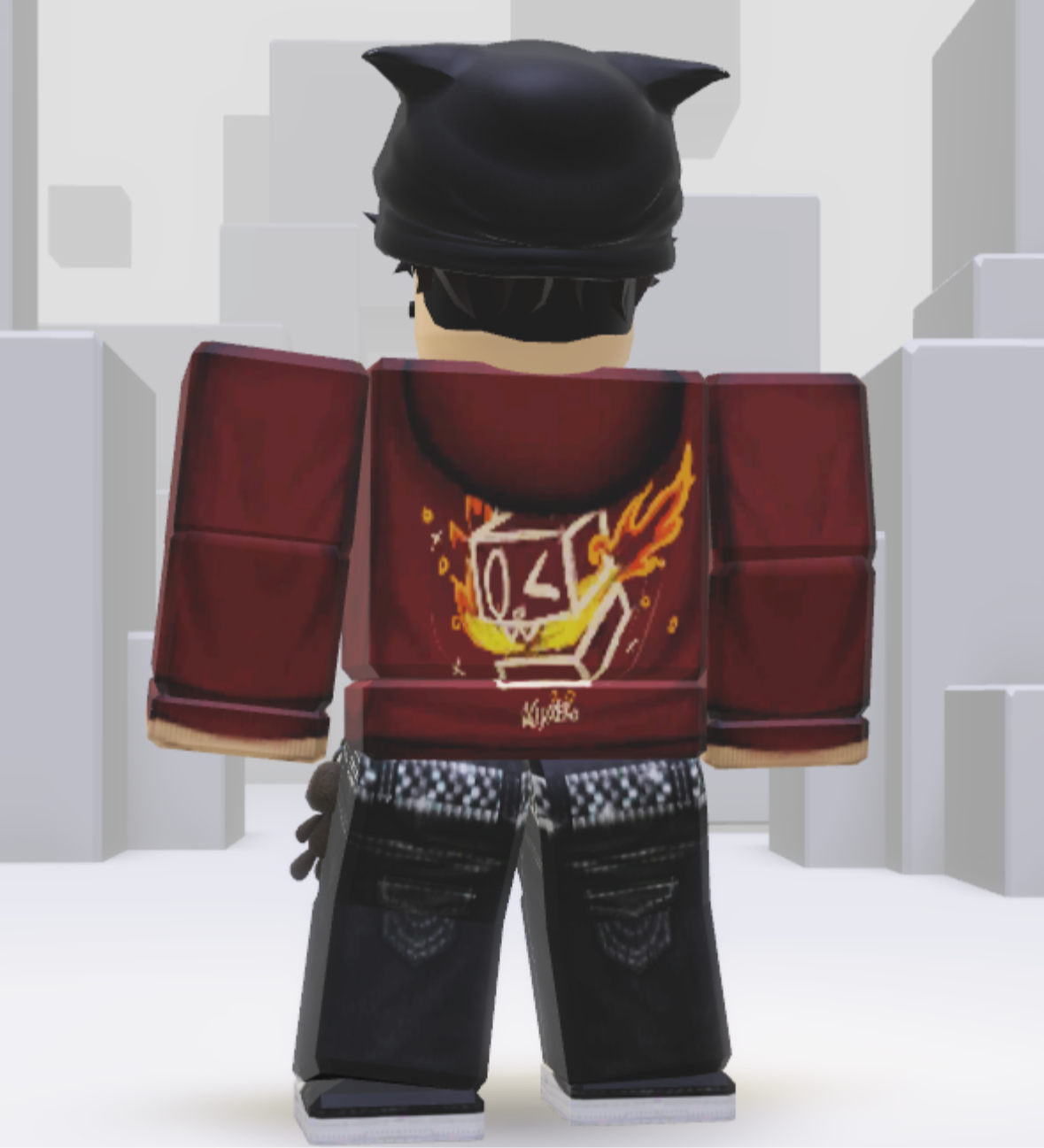 VX Burgundy Flame Hoodie
